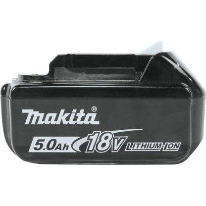 Makita 18V Li-Ion 5.0Ah Battery Pack (2-Pack) with Charger and Storage Case